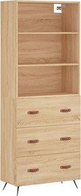 vidaXL sonoma tölgy szerelt fa magasszekrény 69,5 x 34 x 180 cm