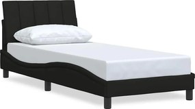 vidaXL ágykeret matrac nélkül Hanko Fekete 80x200 cm szövet 80x200 cm