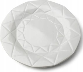 Ebédlő Tányér Kerek Szürke Csempe Adel 24 cm Klasszikus Elegáns Sima