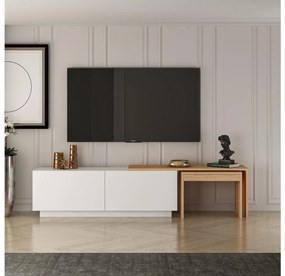 TV asztal/Szekrény Ossa (fehér + atlanti fenyő) . 1102440