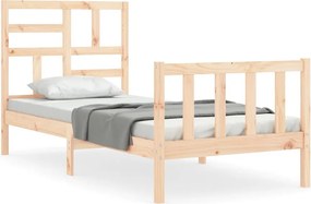 vidaXL tömör fenyőfa ágy matrac nélkül 100 x 200 cm