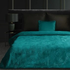 Lili4 bársony ágytakaró Türkiz 280x260 cm