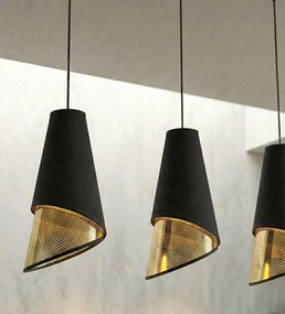 Emibig modern függeszték moda fekete arany emi1617/3