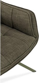 Zöld kárpitozott étkezőfotel szett 2 db-os Keiko – Marckeric