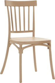 Rakásolható szék, világosbarna, SAZEN NEW