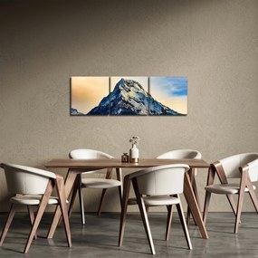 Havas hegyek képe, Nepál (órával) (90x30 cm)