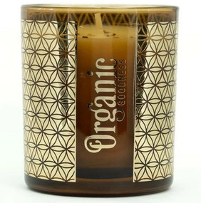 Organikus füstölő gyertya Lemongrass &amp; Spice200 g üvegben, aranyfóliával