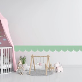 PIPPER. Textil öntapadó tapéta - Mini Ív - Menta színű Szín: Sötét