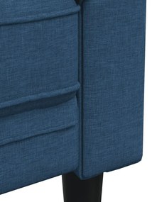 vidaXL kék 3 személyes szövet Chesterfield kanapé