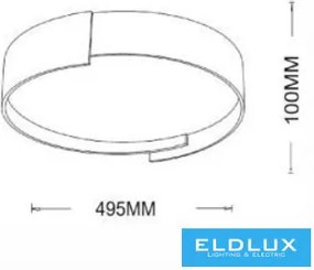 ELDLUX C49-GC Kerek Mennyezeti Lámpa IP20