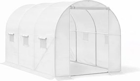 Fóliasátor 200x200x300 cm erősített vázzal+fólia fehér