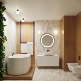 Sollux SL.1738 - Fürdőszobai mennyezeti lámpa HALO 1xG9/8W/230V IP44 kék