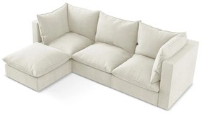 Bézs sarokkanapé (bal oldali-heverő résszel) Manao – Makamii