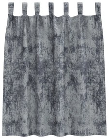 Vellúr Függöny 2 db Gombfüllel Ezüst Szürke 140x140 cm