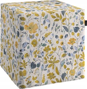 Dekoria Kocka puff sárga-kék