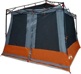vidaXL Belső sátor tetővel Szürke és narancs 291 x 291 x 240 cm taft