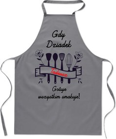 Konyhai kötény Amikor a nagypapa (név) főz mindenkinek ízlik Ajándék