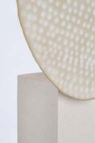 Bézs fém asztali lámpa fém búrával (magasság 57 cm) Neev – Bizzotto