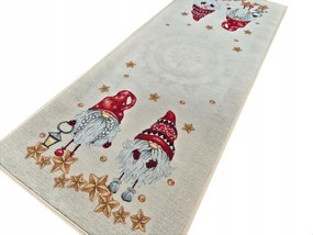 Futópad 40x100 cm manókkal karácsonyi gobelin