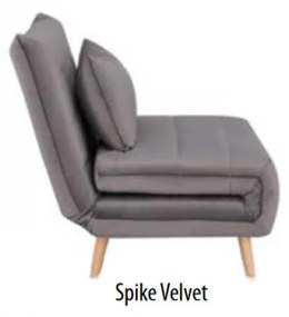 Spike Velvet kanapéágy Szürke - Bársony