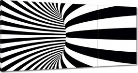 Festmények 180x90 Absztrakt fekete-fehér