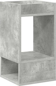 vidaXL Végasztal Beton Szürke 30 x 30 x 56 cm Faanyag