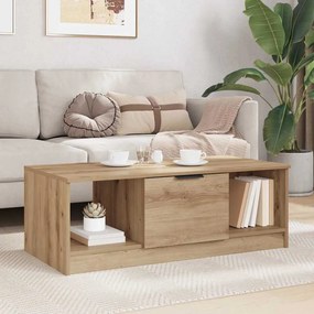 Dohányzóasztal kézműves tölgy 100 x 50 x 36 cm Faanyag
