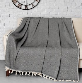 Trendy kanapévédő 170 × 230 cm, fekete