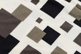 Mikroplüss ágyneműhuzat LUXOR fehér-szürke Ágyneműhuzat mérete: 70 x 90 cm | 140 x 200 cm