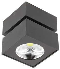 Lámpa Mennyezeti BIANCO 15W 1500lm, AC220-240V, 50/60 Hz, PF>0,5, Ra≥80, IP20, IK06, 36°, 4000K, kocka, fekete