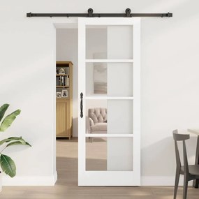 Csúszóajtó ORKDAL Fehér 78 x 211 cm Fa és fém