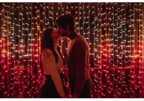 Twinkly TWW210SPP-TEU kültéri RGB LED karácsonyi fényfüggöny, 210 LED, 6,1 m, IP