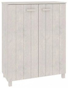 HAMAR fehér tömör fenyőfa cipőszekrény 85 x 40 x 108 cm