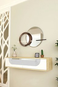Meyra 120 - Sapphire Oak, White, Silver