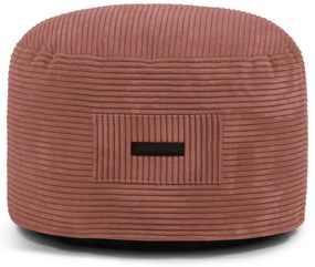 Téglavörös kordbársony puff Om 60 – SLOWDOWN