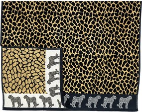 AFRIKA Strandtörölköző barna leopárd 165x90cm