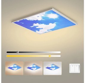 Brilagi - SLIMFRAME LED mennyezeti lámpatest 58W/230V 60x60 cm ezüst/kék