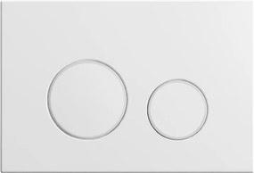 Nest nyomógombos Wc Flaro Expert fehér fényes falsík alatti állványhoz