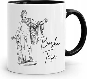 Fekete Bögre Apósnak Isteni Após Ajándék fényképes nyomtatással