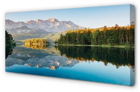 Canvas képek Németország Mountain erdei tó 100x50 cm
