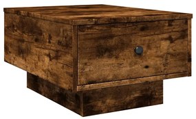 füstös tölgy színű szerelt fa dohányzóasztal 60 x 45 x 31 cm