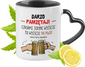 Daria Bögre Fekete Szív Alakú Füllel Ajándék Nyomtatott