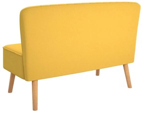 sárga szövetkanapé 117 x 55,5 x 77 cm