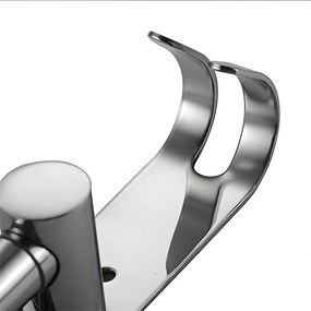 Törülközőtartó, ezüst, HOLDER