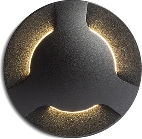 RENDL KICK III süllyesztett lámpa fekete 230V LED 3W IP54 3000K