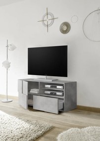 DAMA Kis Beton TV Szekrény 1 ajtós 1 fiókos 121cm