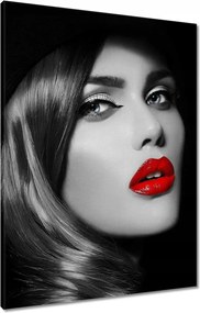 Vászonkép 60x80 Csábító vörös ajkak
