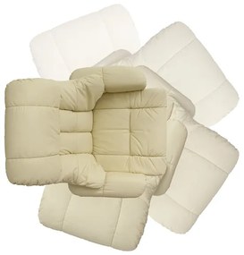 Állítható fotel HABI krémszínű/dió