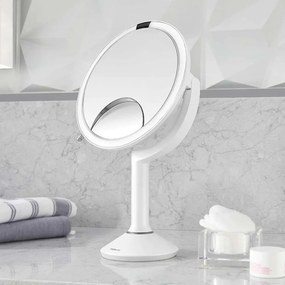 Kozmetikai tükör világítással-nagyítós (ötszörös) ø 20 cm Sensor Trio – simplehuman