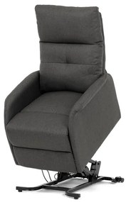 Elektromos vezérlésű szürke szövet dönthető fotel. TV-5482 GREY2